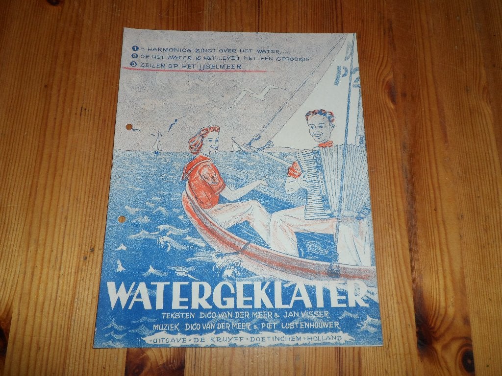 Watergeklater - dico van der meer / lustenhouwer / visser, Accordeon, Gebruikt, Ophalen of Verzenden, Artiest of Componist