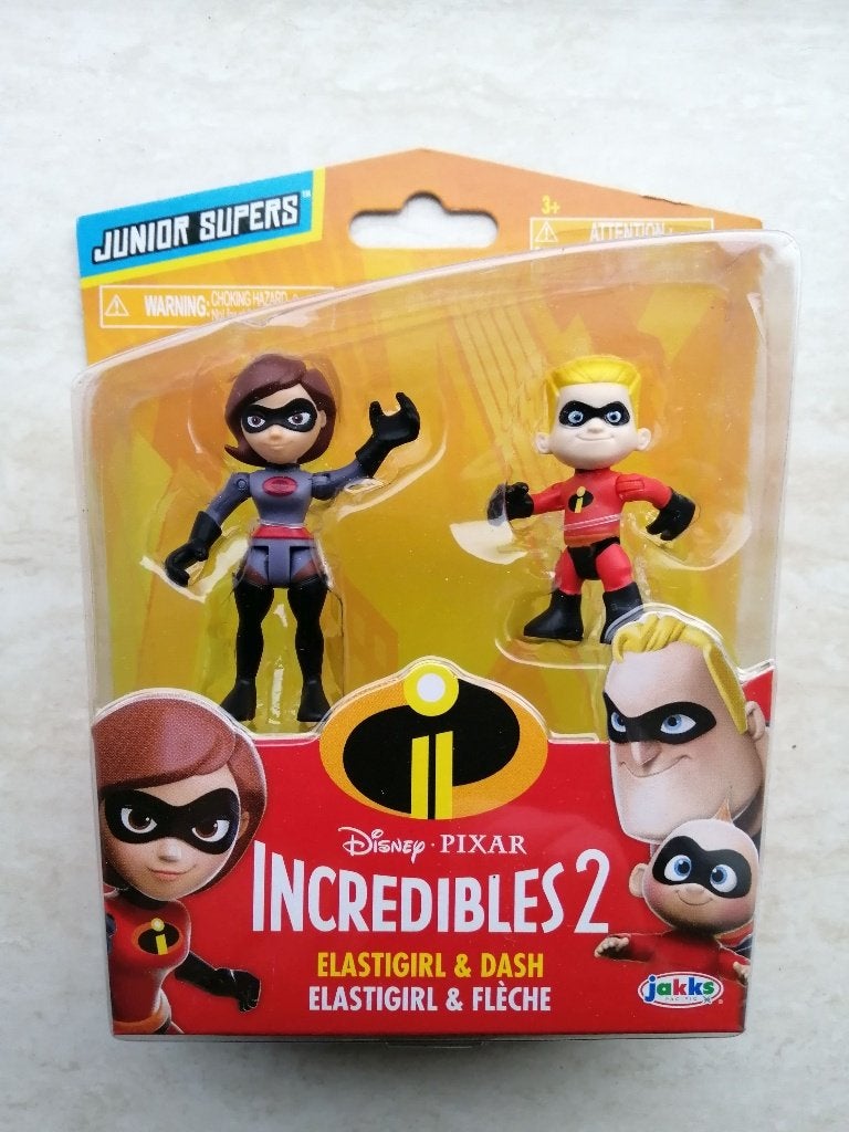 Actiefiguur Incredibles 2 figuren Elastigirl & Dash, Ophalen of Verzenden, Nieuw