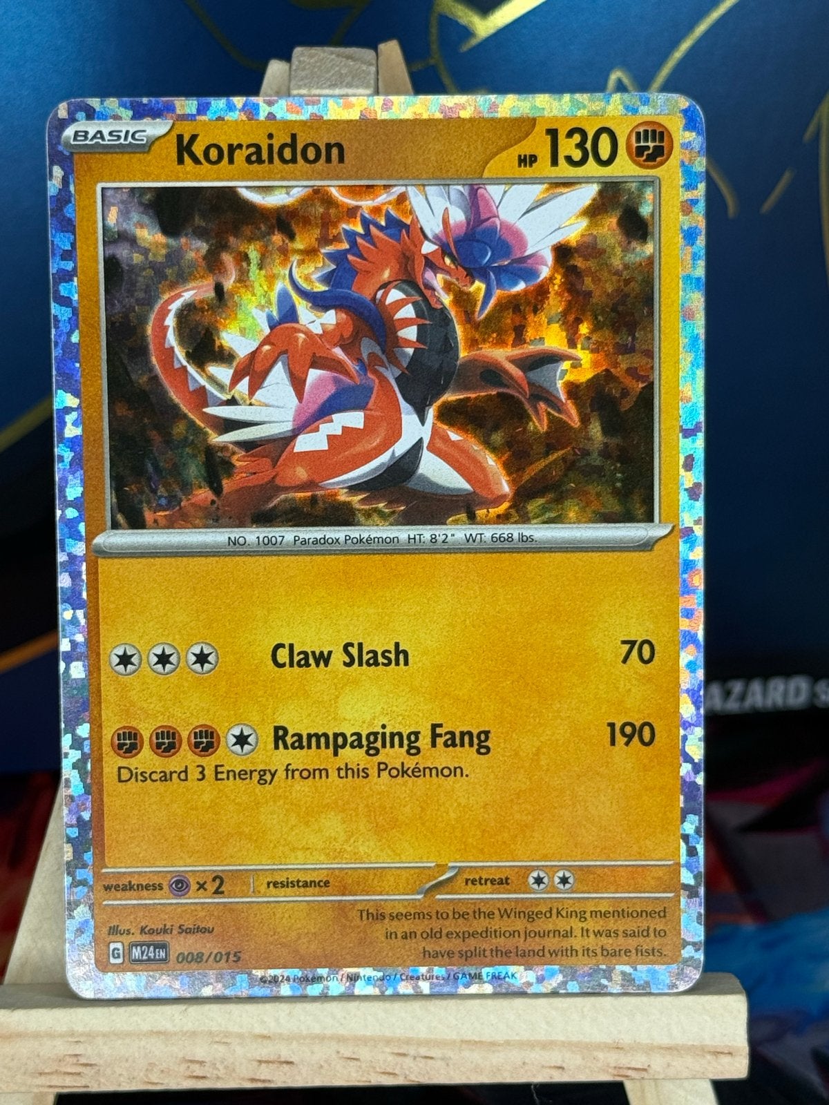 Koraidon #8 | Pokemon McDonalds 2024, Ophalen of Verzenden, Zo goed als nieuw, Losse kaart, Foil
