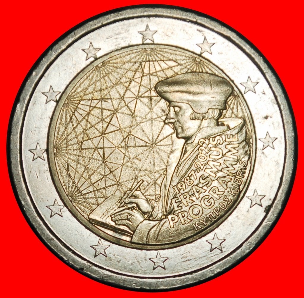 Ⰺ GREECE (2010-2026): CYPRUS 2 EUROS 1987-2022! ERASMUS!, Postzegels en Munten, Munten | Europa | Euromunten, Ophalen of Verzenden