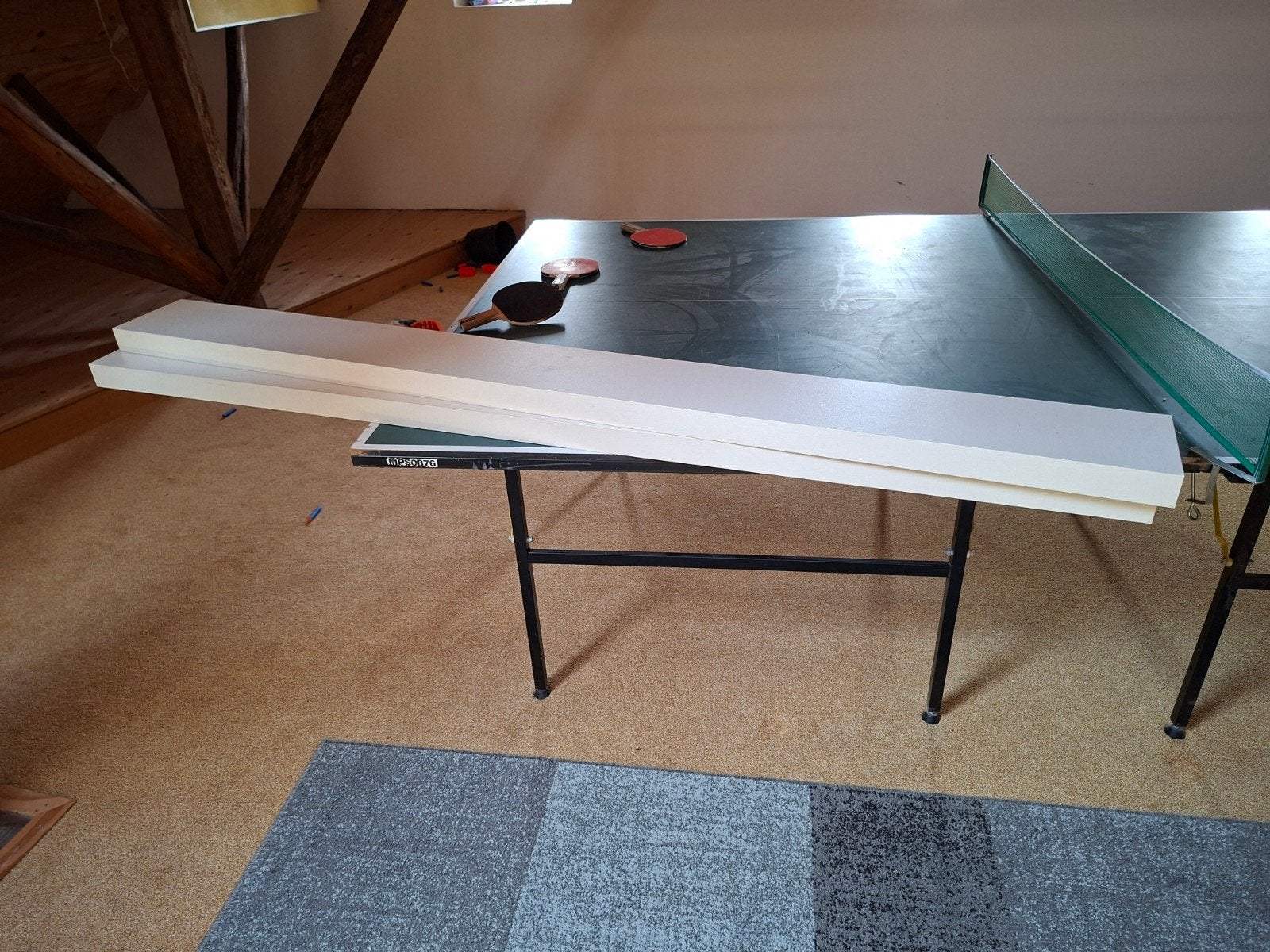 2 degelijke zware wandplanken, blinde montage, Ophalen, Zo goed als nieuw