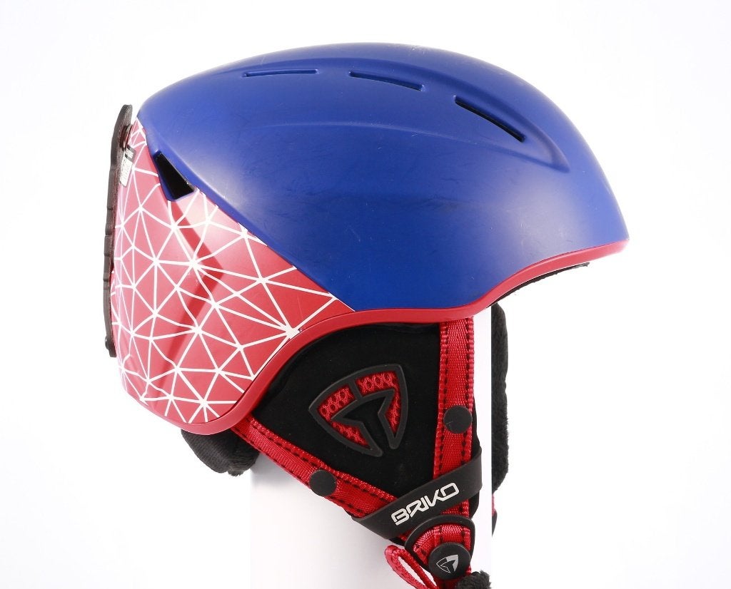 48 49 50 51 52 kinder ski helm BRIKO KODIAKINO, Blue/red, Overige merken, Gebruikt, Verzenden, Overige typen