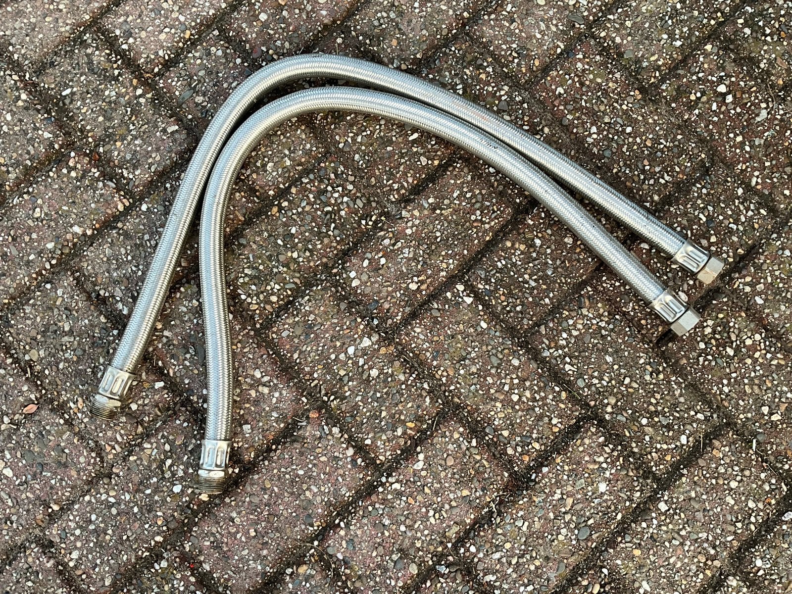 2x Flexibele Waterleidingen 3/4" - 1 Meter Lengte per stuk, Doe-het-zelf en Verbouw, Ophalen, Gebruikt, Overige typen, 20 tot 40 mm