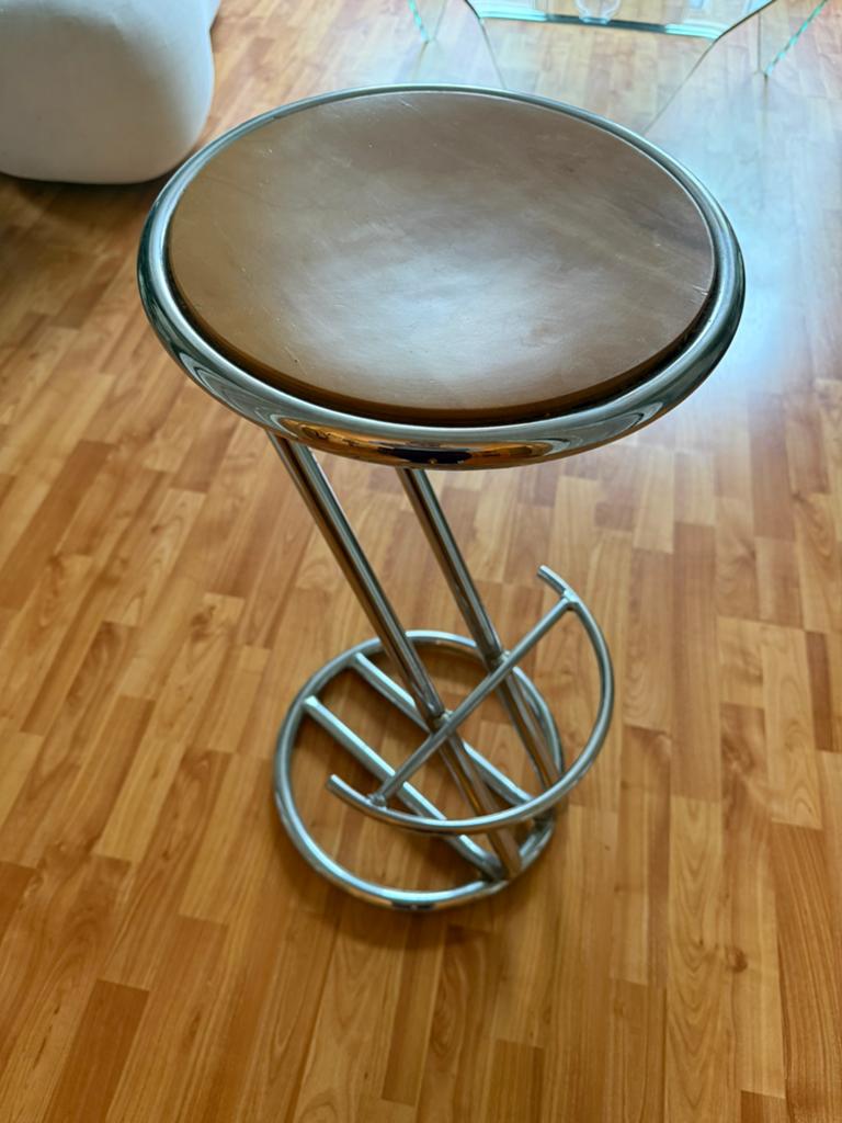 Bar kruk, Huis en Inrichting, Barkrukken, Ophalen, Gebruikt, Met voetsteun, 60 tot 90 cm