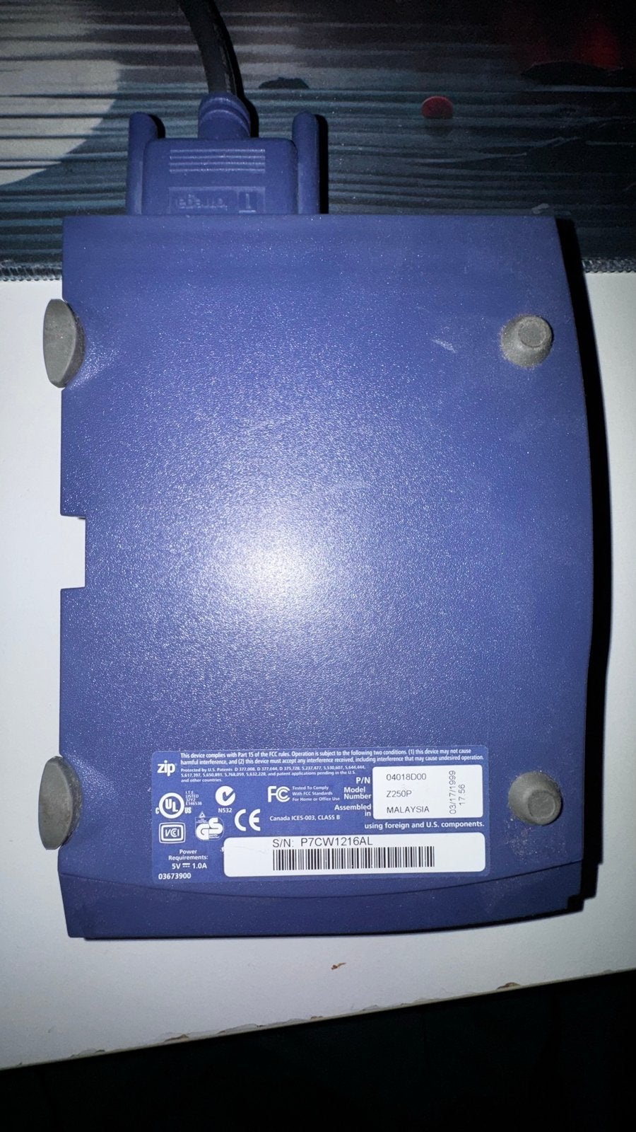 Iomega Zip Drive (Z100P2 & Z250P) - Vintage Opslag, Gebruikt, HDD, Ophalen of Verzenden, Desktop