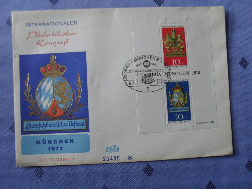 Duitsland  philatelisten-Kongress 1973, Postzegels en Munten, Ophalen of Verzenden, Onbeschreven, Europa