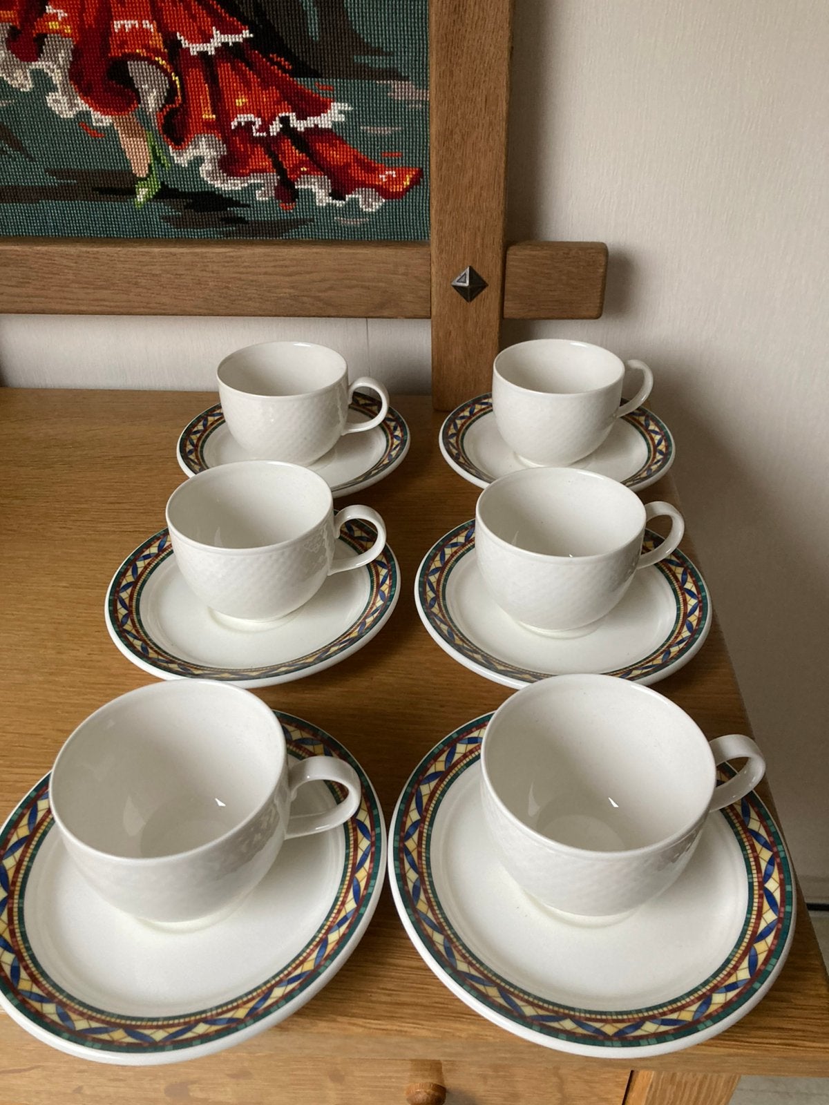 Nieuwe, porseleinen kop en schotels Villeroy & Boch, Ophalen of Verzenden