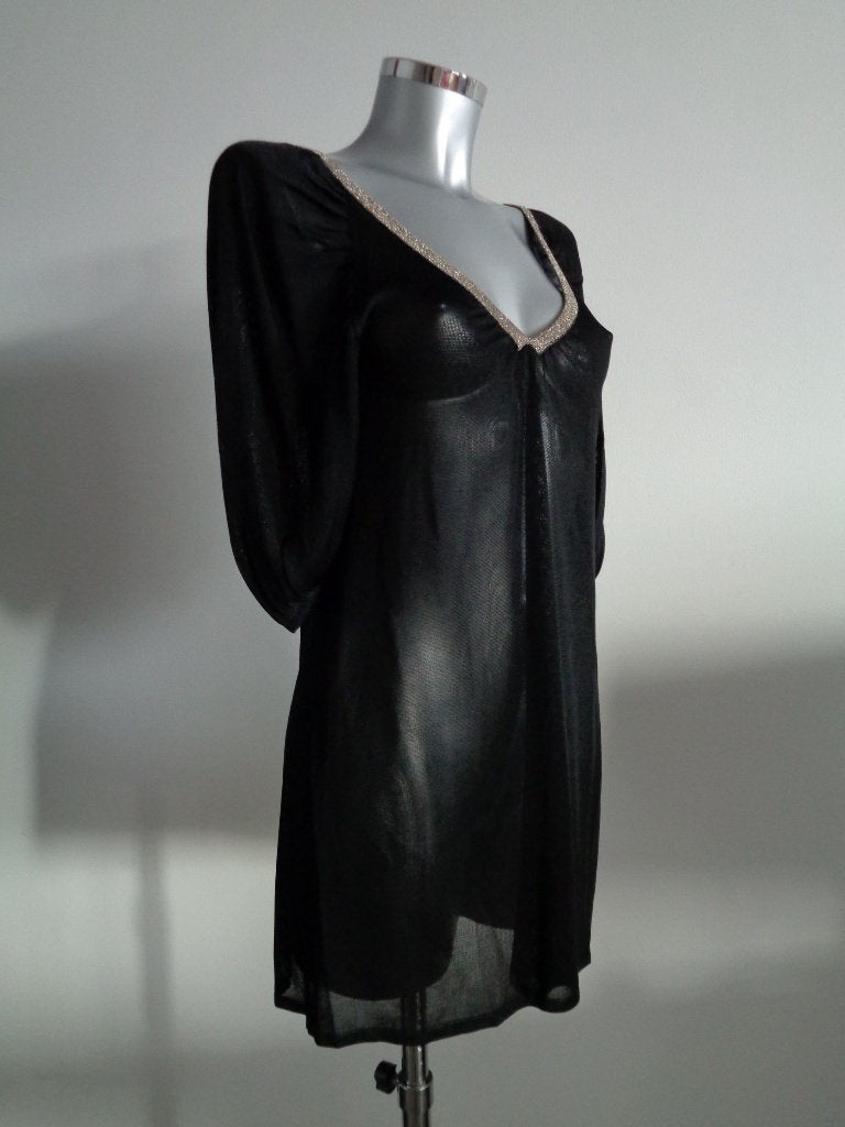 Soaked in Luxury tuniek, zwart, goud, viscose, Nieuw, Kleding | Dames, Blouses en Tunieken, Ophalen of Verzenden, Nieuw, Maat 38/40 (M)