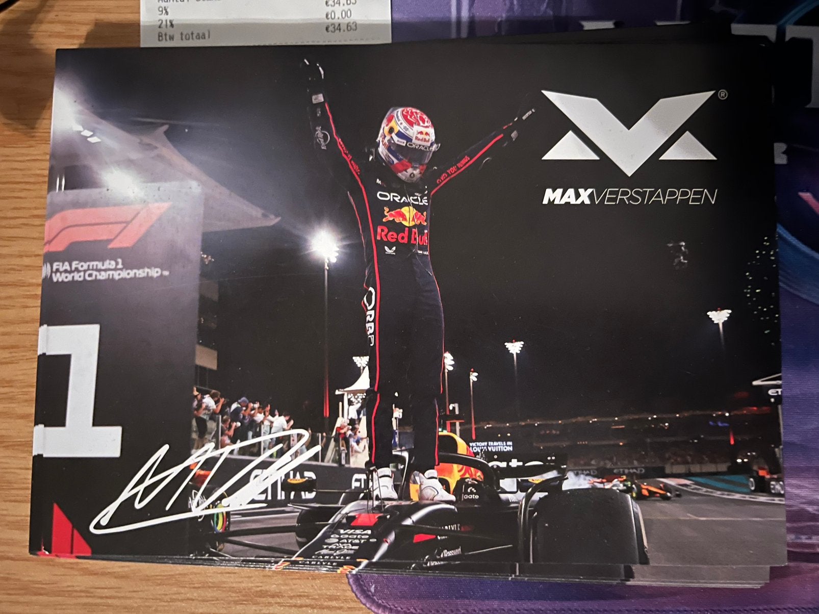 Fotokaart Max Verstappen, Ophalen of Verzenden, Nieuw, Formule 1
