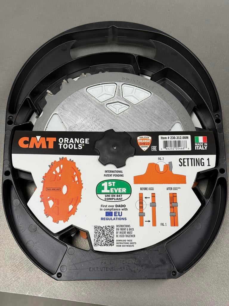 Nieuwe CMT Locked Dado Pro 203mm Z12 – 30mm asgat–ongebruikt, Ophalen of Verzenden, Zo goed als nieuw
