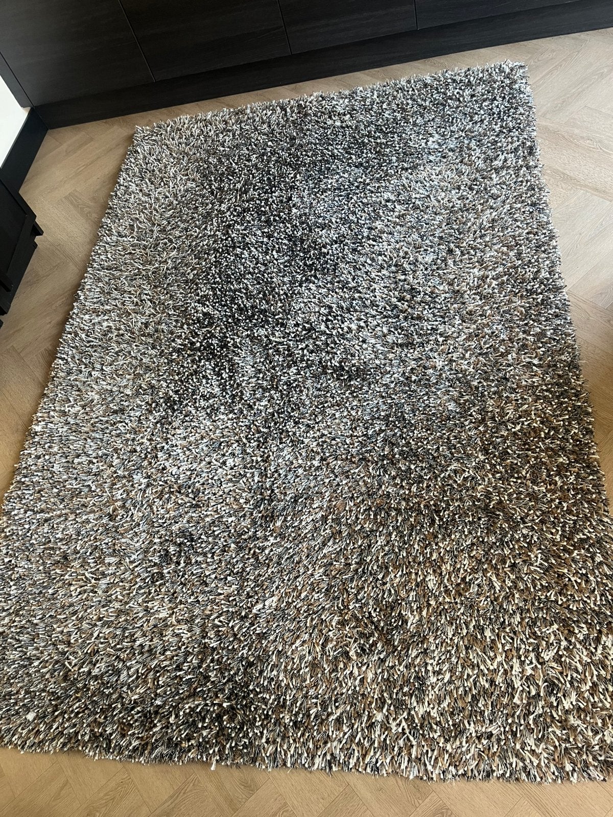 Gemêleerd vloerkleed (wit, licht bruin, taupe) 2.40 x 1.60, Ophalen, Wit, 150 tot 200 cm, 200 cm of meer