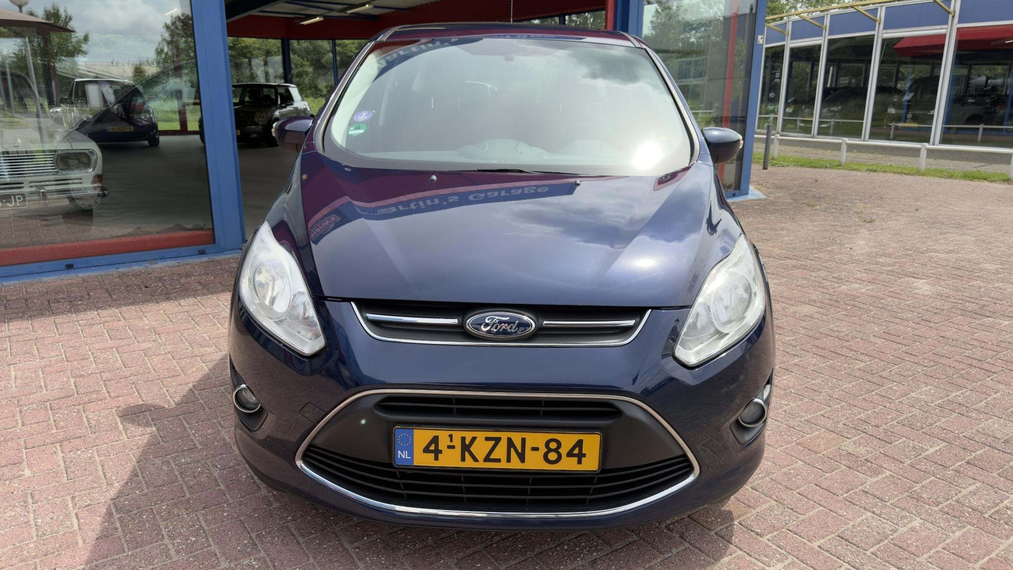 Ford C-Max 1.0 Trend CRUISE AIRCO TREKHAAK, Auto's, Voorwielaandrijving, Euro 5, Gebruikt, Blauw