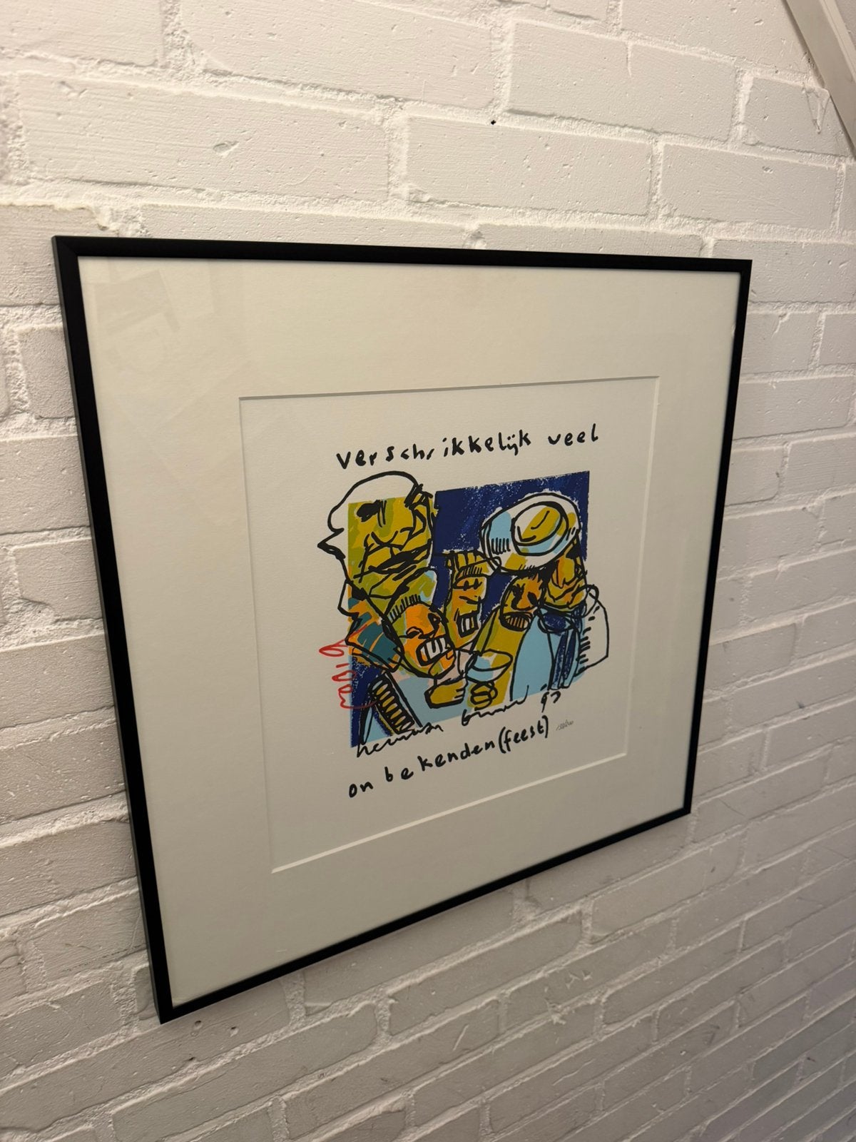 Herman Brood Zeefdruk – Kleurrijk Kunstwerk, Antiek en Kunst, Ophalen of Verzenden