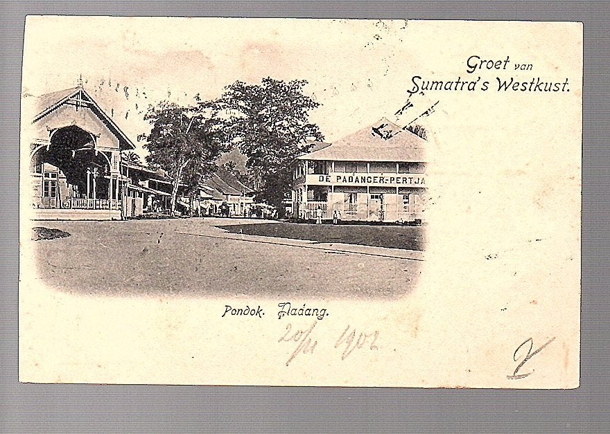 Ned Indië  1900 De Pedanger-Pertja..   PONDKOK PADANG, Ophalen of Verzenden, Voor 1920, Frankrijk