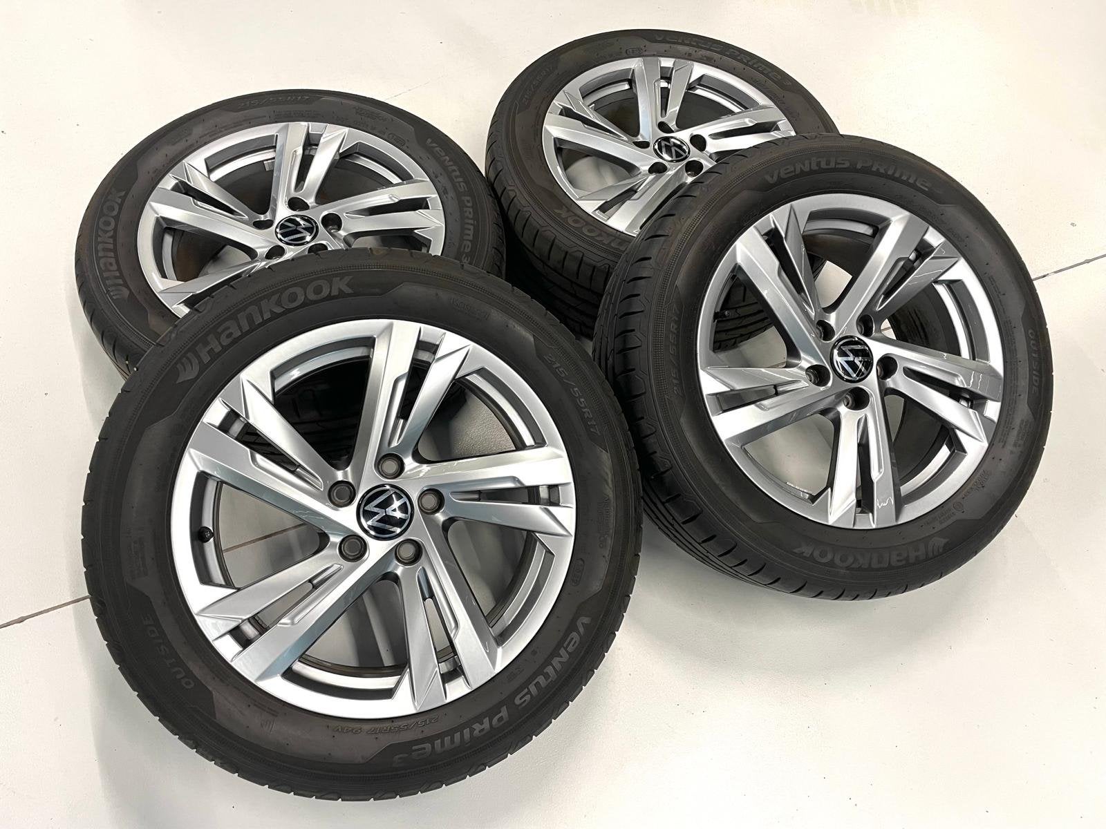 Originele Volkswagen T-Roc R-Line Velgen 17 inch met Hankook, Ophalen, 215 mm, Banden en Velgen, 17 inch