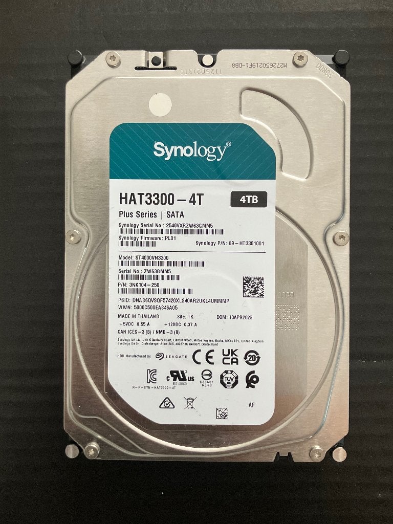 Synology HAT3300-4T 4TB SATA HDD, Server, HDD, Ophalen of Verzenden, Zo goed als nieuw