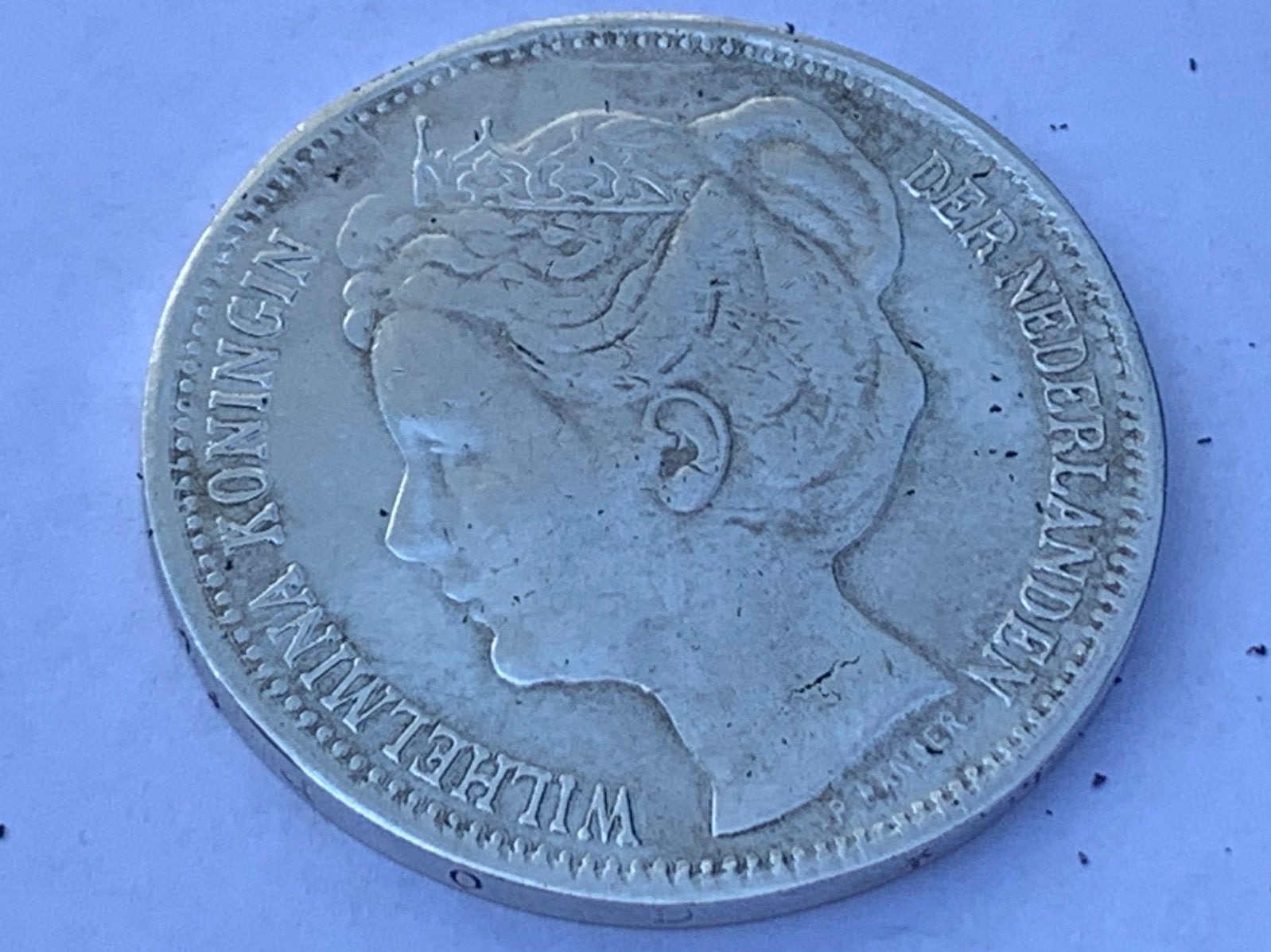 Zilveren rijksdaalder Wilhelmina 1898 kroningsjaar, Ophalen of Verzenden, Koningin Wilhelmina, 2½ gulden
