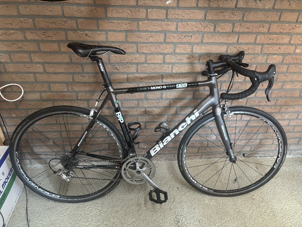 Bianchi Carbon racefiets Mono Q-Tech 928 maat 57, 28 inch, Gebruikt, Carbon, Heren