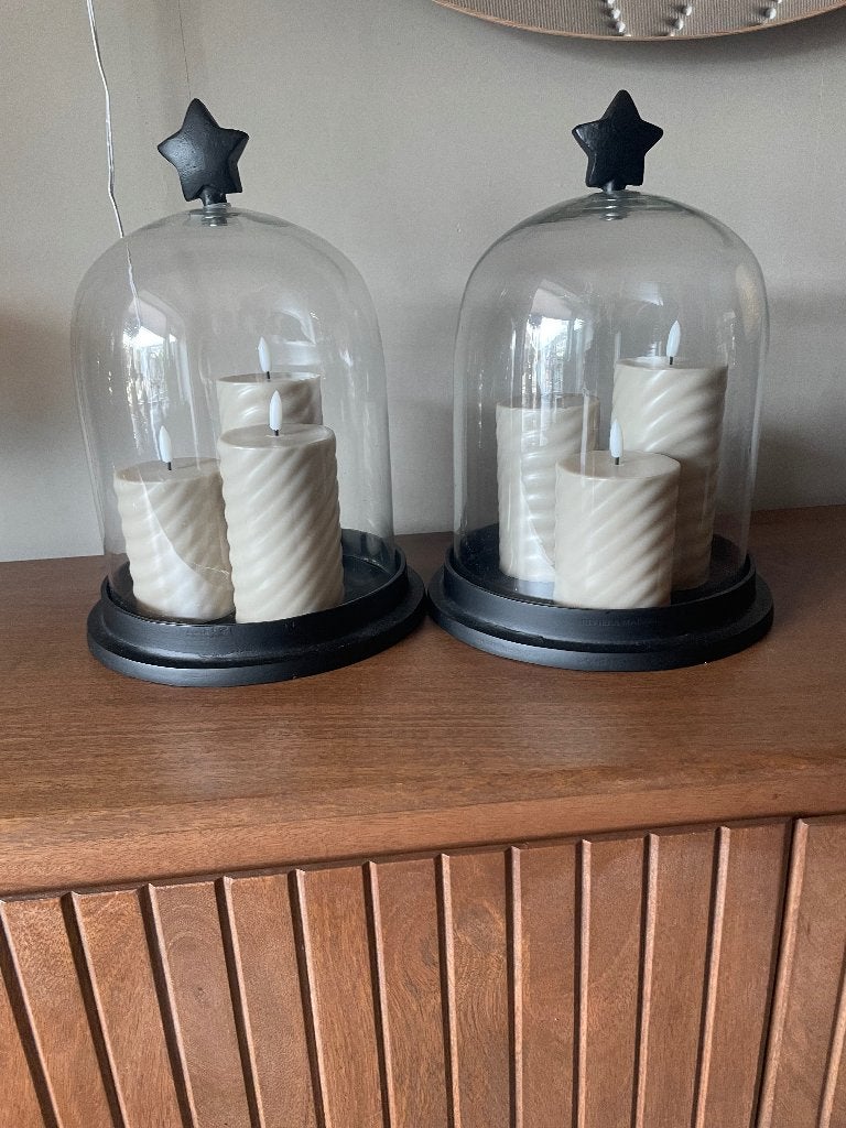 Stolpen, Huis en Inrichting, Glas, Ophalen, Zo goed als nieuw, 20 cm