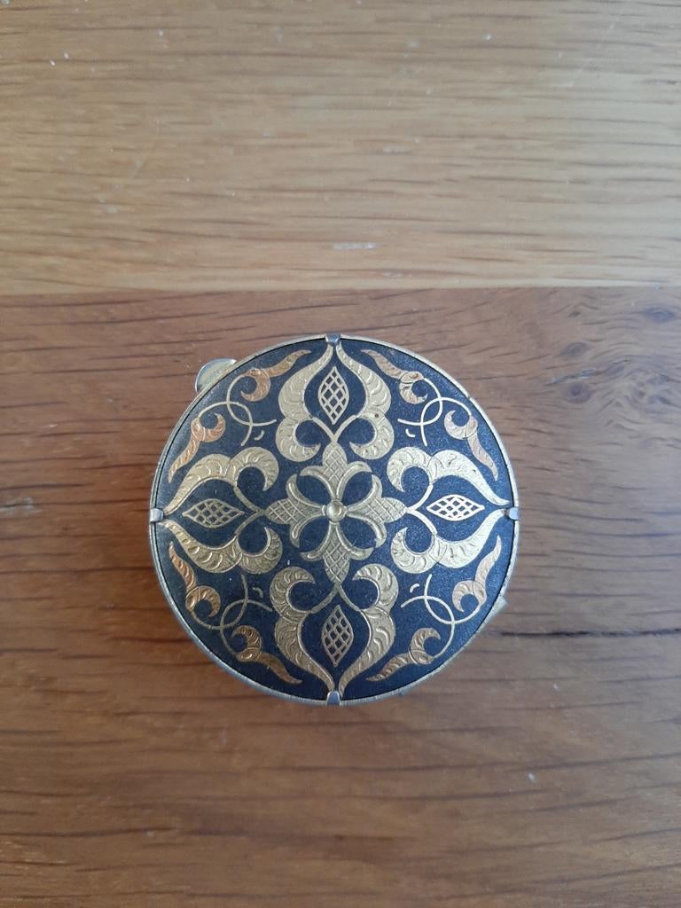 Vintage Pillendoosje met Oosters Patroon, Ophalen of Verzenden