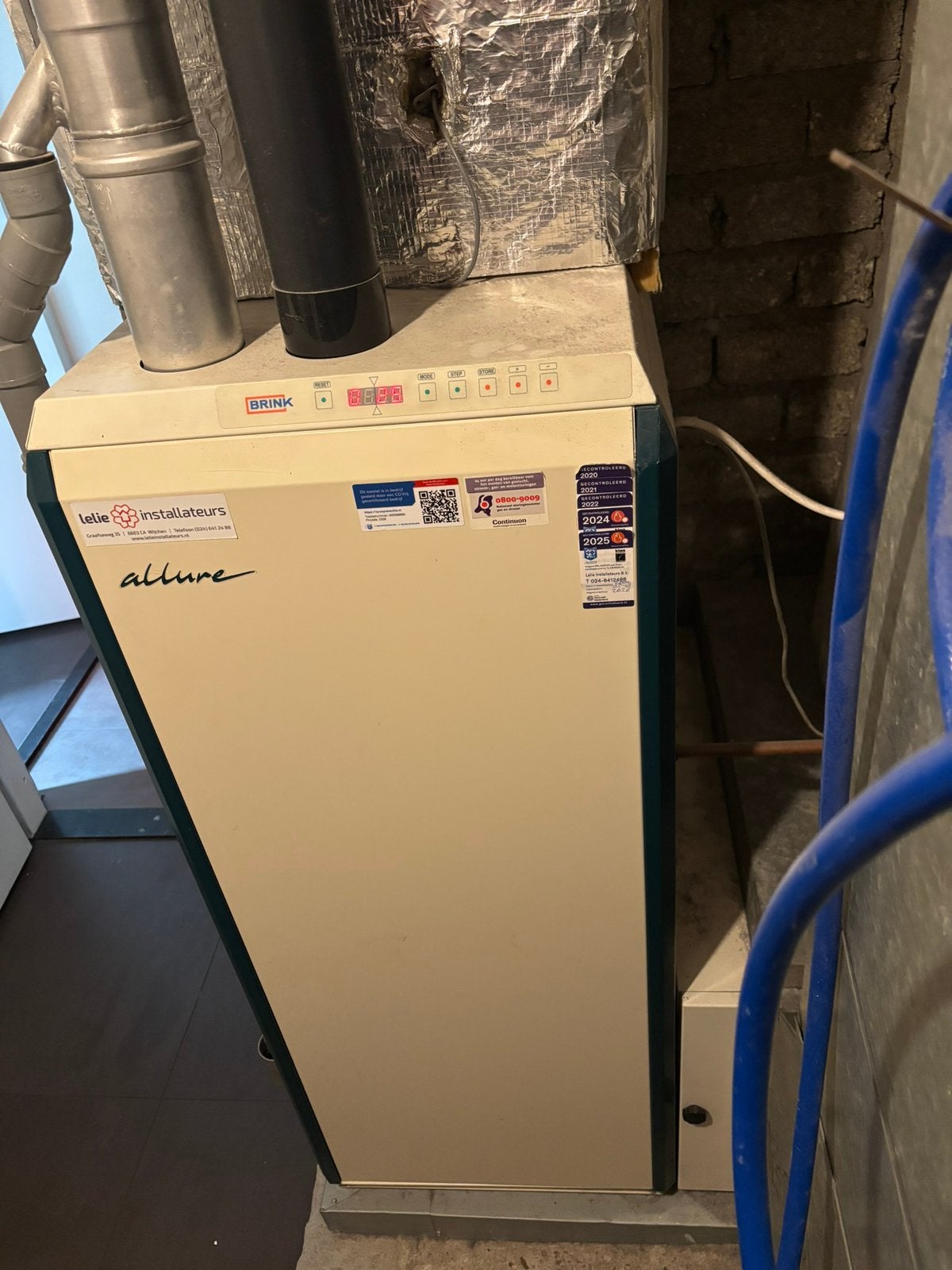 Brink allure hete lucht verwarming met Honeywell termostaat, Doe-het-zelf en Verbouw, Verwarming en Radiatoren, Ophalen, Gebruikt