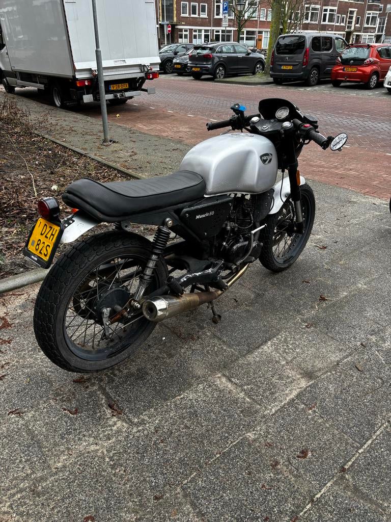 Hanway Muscle50 - Stoere Retro Look!, Fietsen en Brommers, Brommers | Overige merken, Ophalen, Gebruikt, Maximaal 45 km/u, 4 versnellingen