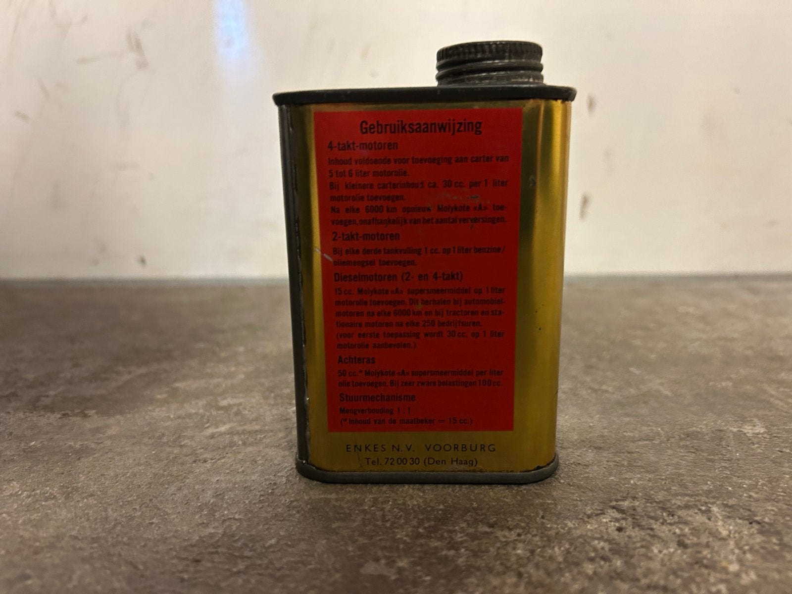 Vintage Molykote A Supersmeermiddel Blikje, Ophalen of Verzenden