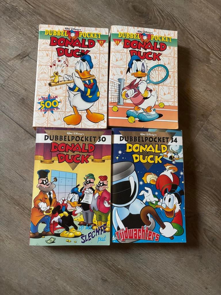 Donald Duck Dubbelpocket - 4 stripboeken, Ophalen, Zo goed als nieuw