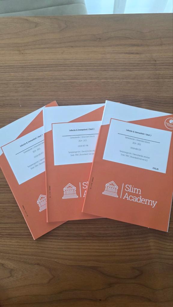Slim Academy Geneeskunde Utrecht: Infectie & Immuniteit, Boeken, Studieboeken en Cursussen, Ophalen, Beta, Nieuw, WO