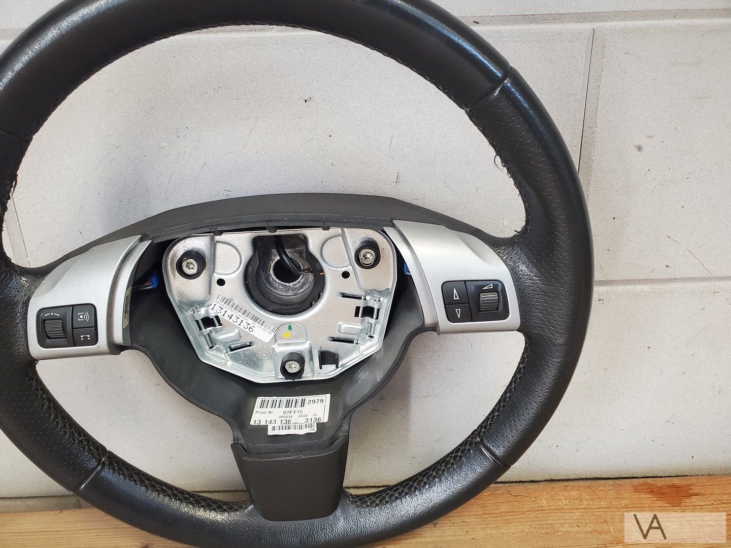 Opel Vectra C 2004 - 2009 stuur 3 spaak geperforeerd leer, Gebruikt, -, -, Opel