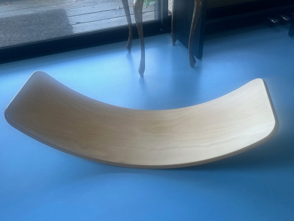 Wobble Orgininal Blank gelakt, Ophalen, Zo goed als nieuw, Buik, Balansbord