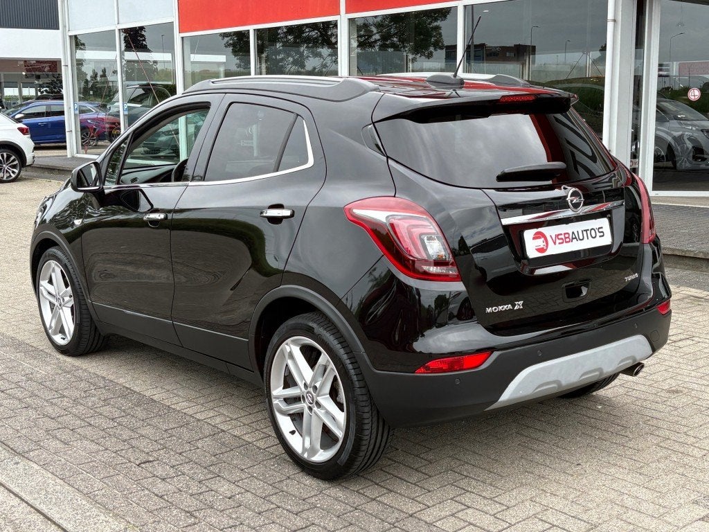Opel MOKKA X 1.4 TURBO BLACK EDITION. PANO NAVI CAMERA LEER, Gebruikt, Met garantie (alle), Zwart, Leder