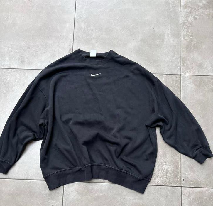 NIKE ZWARTE SWEATER PULLOVER MAAT M, Ophalen of Verzenden, Gedragen, Maat 48/50 (M), Zwart