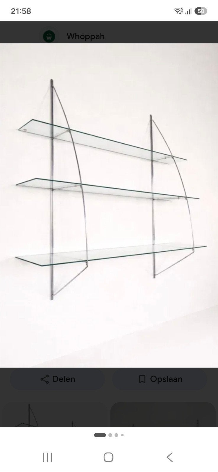 IKEA Wandrek Tord Björklund Jaren '90 Vintage Sofist model, Ophalen of Verzenden, Gebruikt