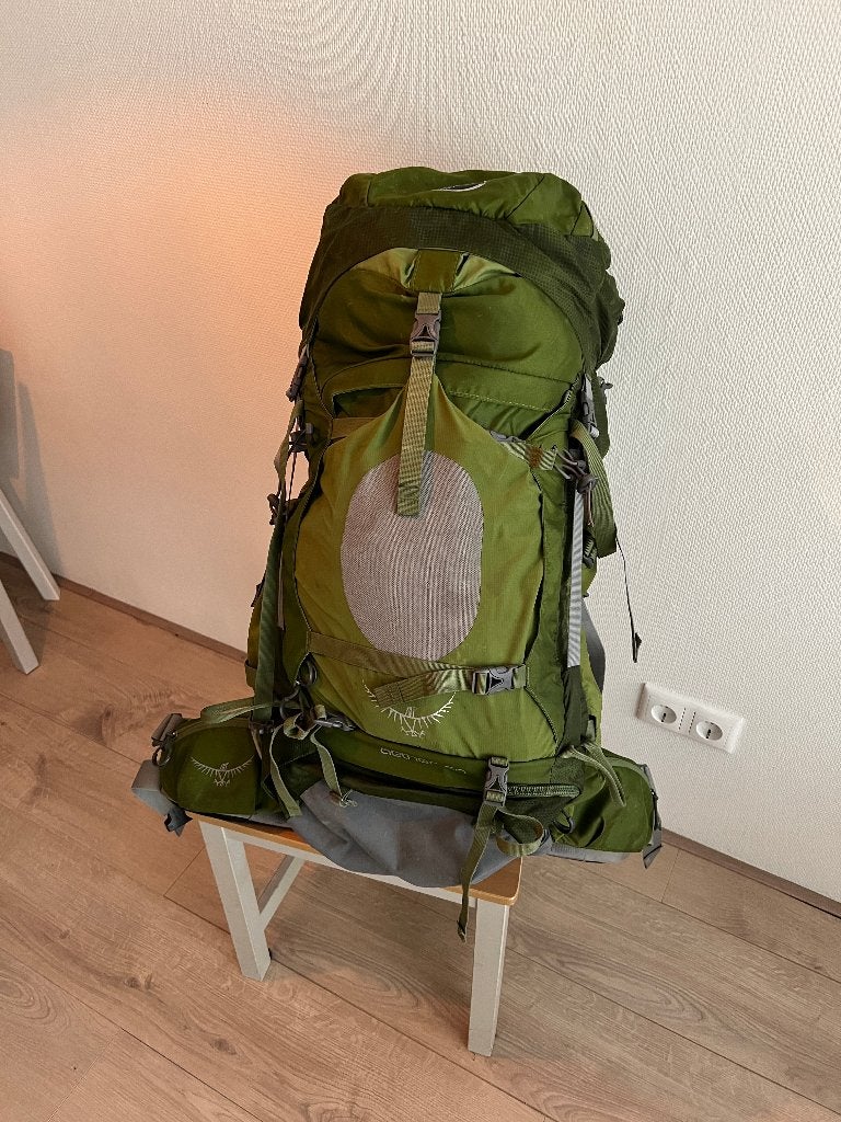 Osprey Aether 60 Liter Trekking / Backpack - Groen, Overige merken, 40 cm of meer, Gebruikt, Ophalen of Verzenden