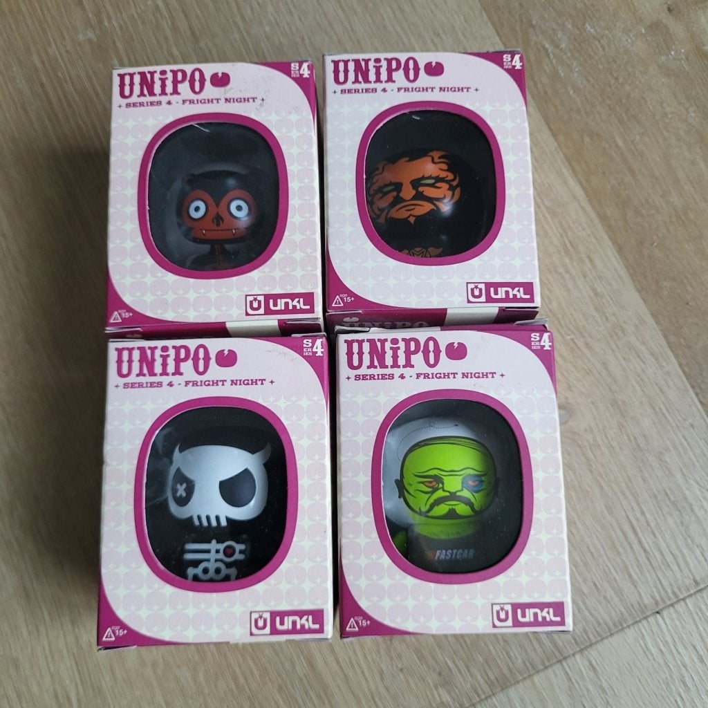 Complete set UNKL UniPo series 4 Fright Night nieuw in doos, Ophalen of Verzenden, Nieuw