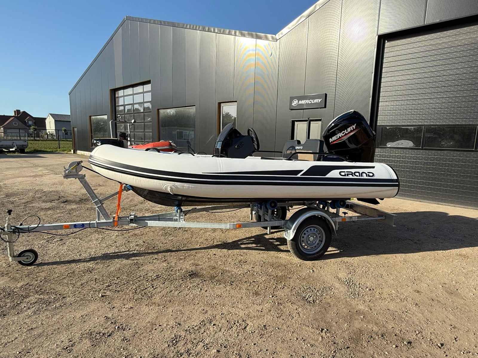 GRAND Golden line G380NF - Mercury 50 - jaarmodel 2024, Ophalen, Zo goed als nieuw, Benzine, Overige materialen
