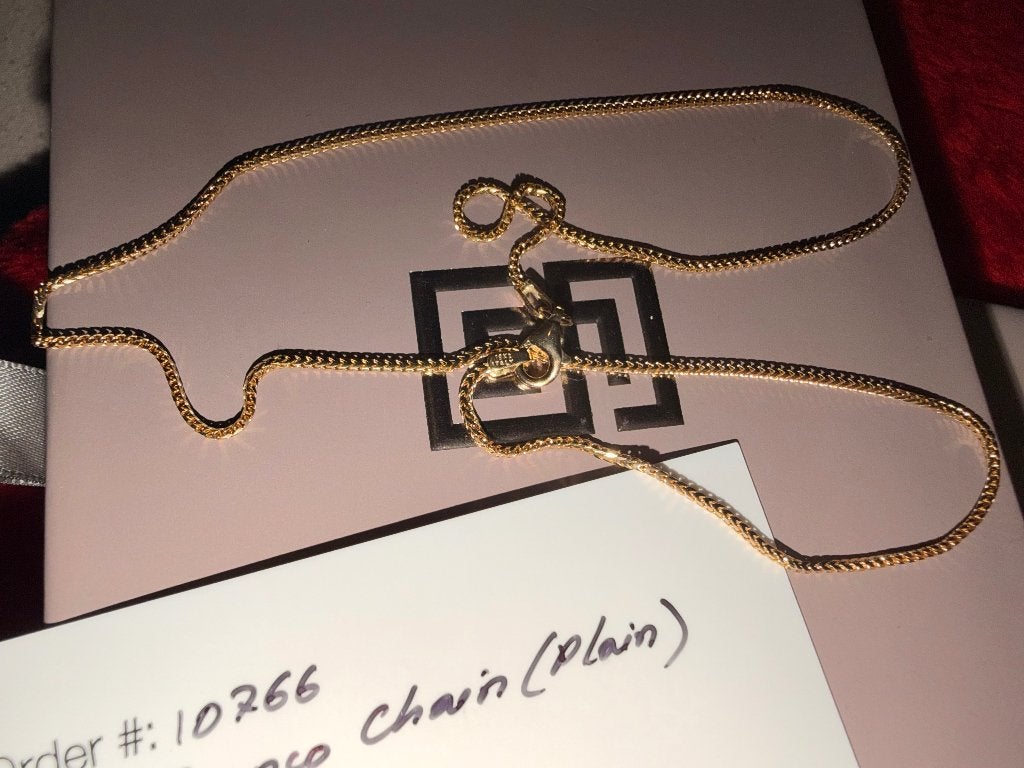 Franco Chain 18k 1.3MM Saints Gold nieuw, Ophalen of Verzenden, Nieuw, Goud, Goud
