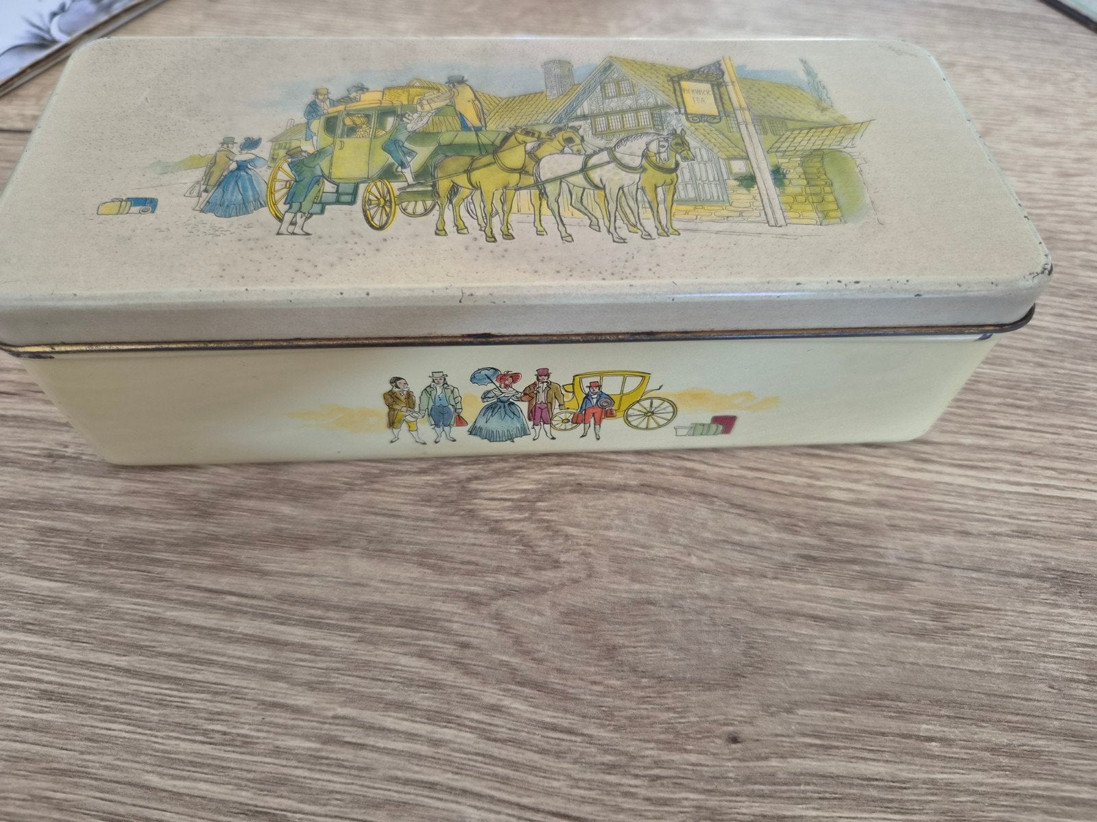oud Pickwick doosje, Verzamelen, Ophalen of Verzenden, Gebruikt, Thee, Pickwick
