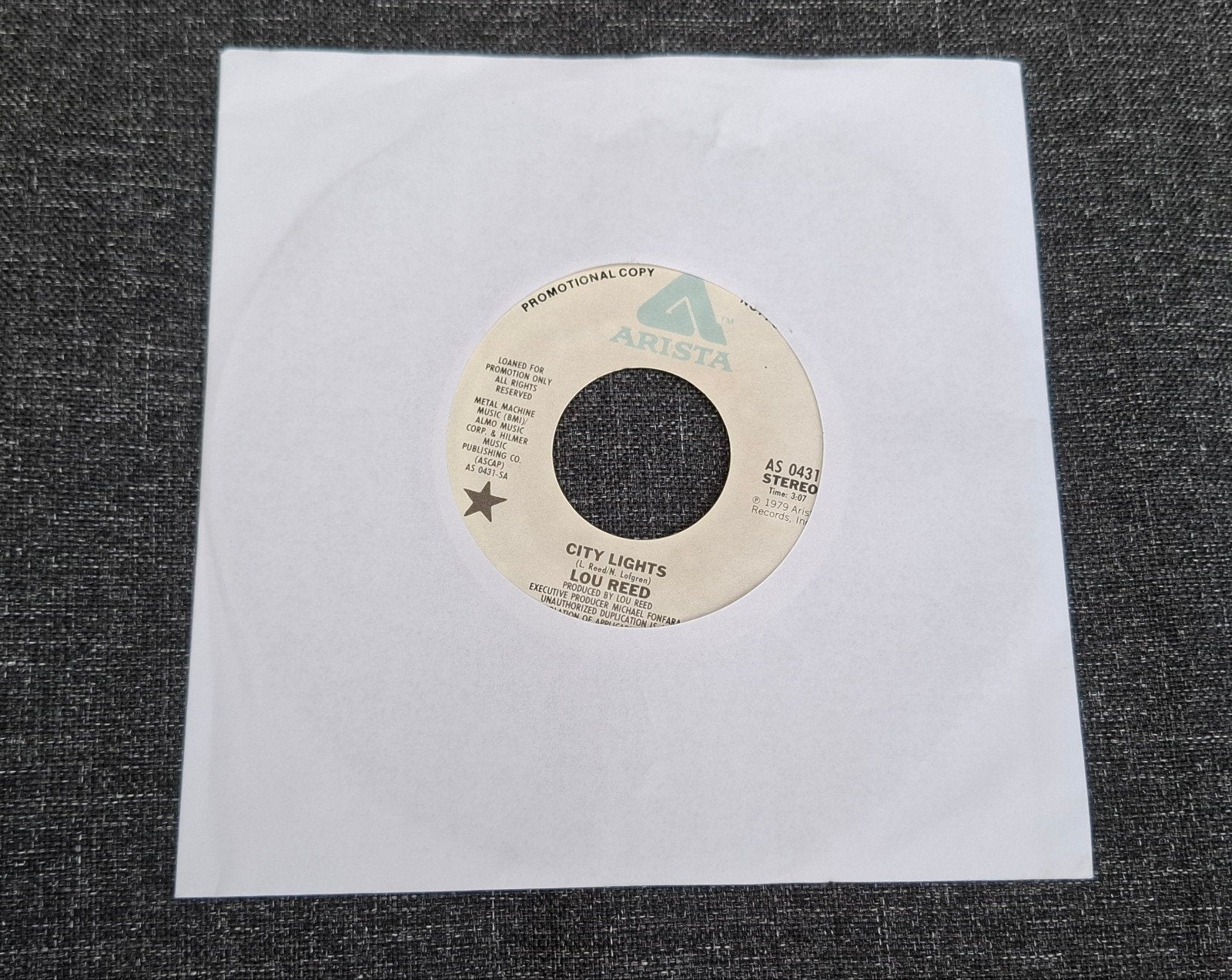 Lou Reed 7" vinyl promo single, Cd's en Dvd's, Ophalen of Verzenden