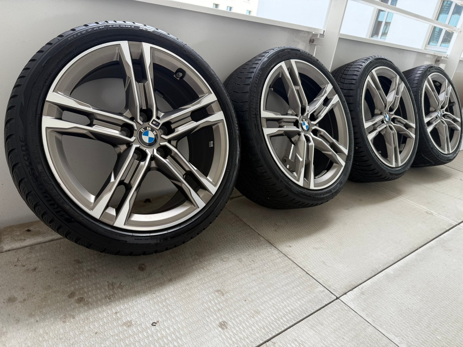 Bmw 556M 18 inch velgen met banden, Auto-onderdelen, Banden en Velgen, Ophalen, 18 inch, Banden en Velgen, Winterbanden