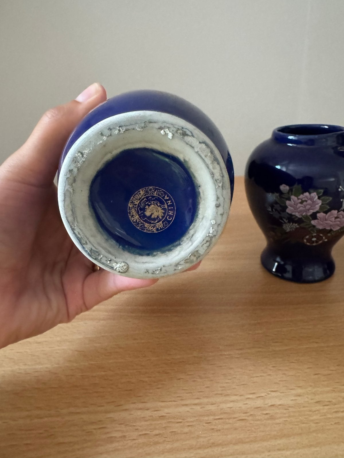Set van 3 Chinese vazen - Blauw met bloemmotief, Antiek en Kunst, Antiek | Vazen, Ophalen