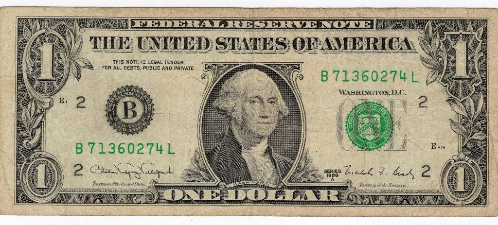 USA 1 Dollar 1988 f, Verzenden, Noord-Amerika