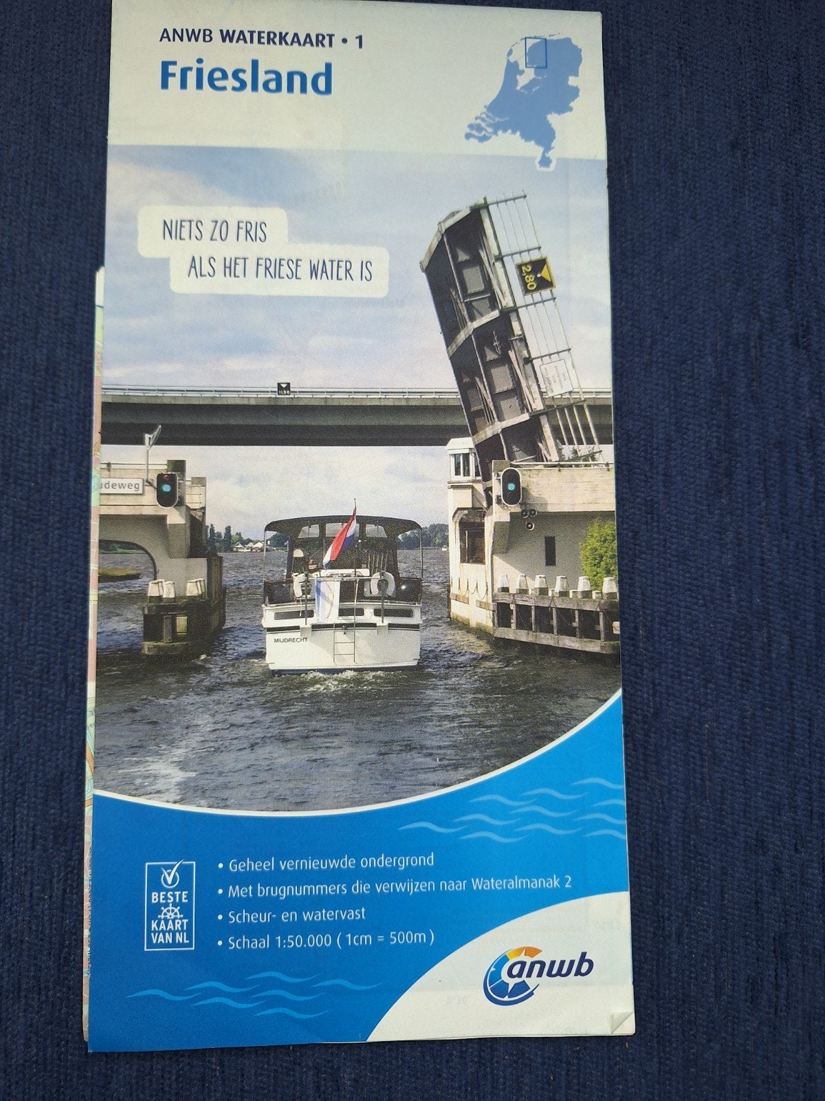 Waterkaart nr. 1. FRIESLAND., Ophalen of Verzenden, Zo goed als nieuw