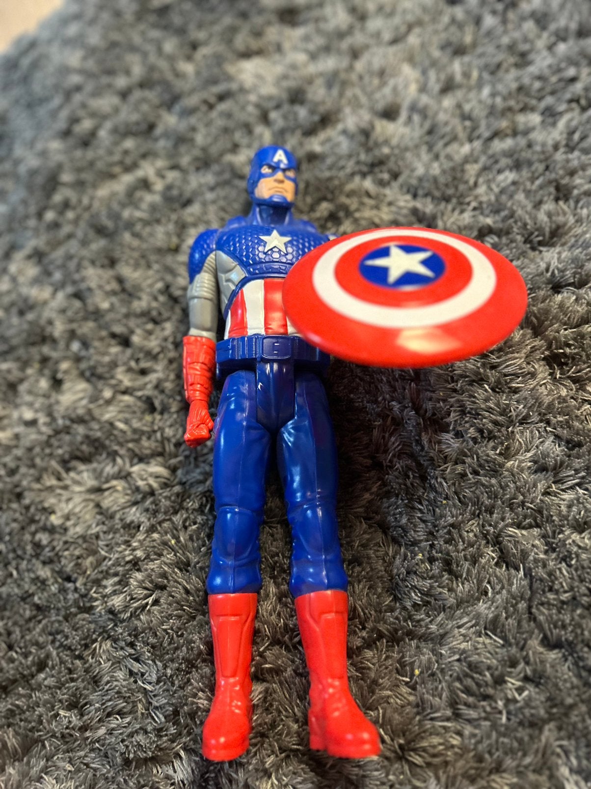 Captain America/Marcel Toys, Kinderen en Baby's, Speelgoed | Actiefiguren, Verzenden, Zo goed als nieuw
