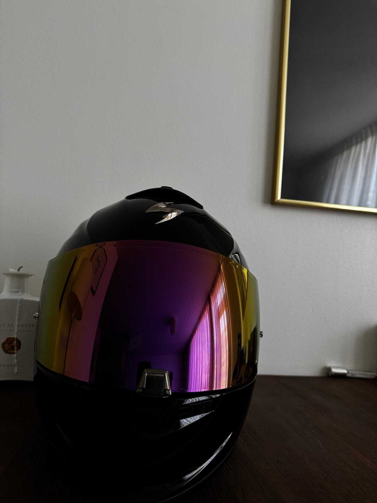 Scorpion EXO-Integraalhelm - Zwart met regenboogvizier, Overige merken, Dames, Ophalen of Verzenden, Nieuw zonder kaartje