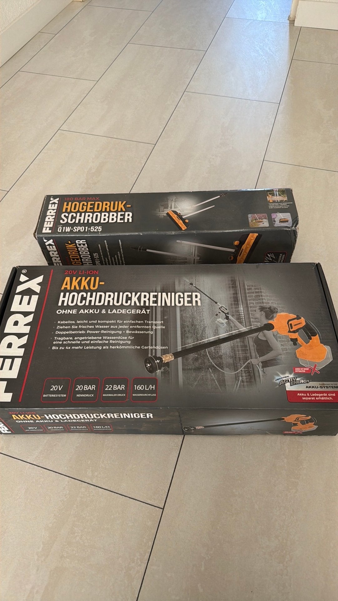 Hogedrukreiniger Ferrex en schrobber, Ophalen of Verzenden, Nieuw