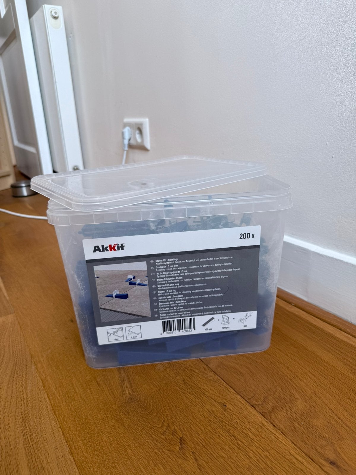 Akkit nivelleersysteem 1.5mm, Overige typen, Zo goed als nieuw, 10 m² of meer, Overige materialen