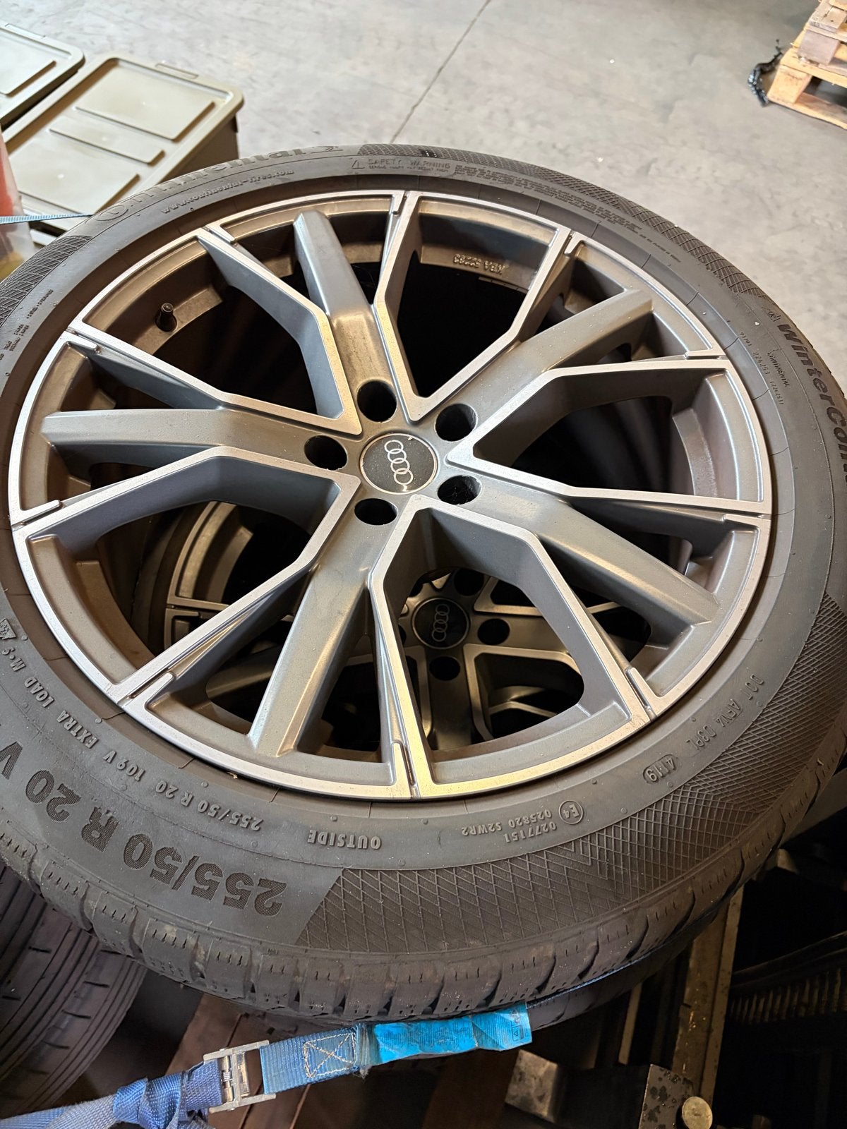 Gmp 20 inch velgen met Continental WinterContact banden, Ophalen, Gebruikt, 255 mm, Banden en Velgen