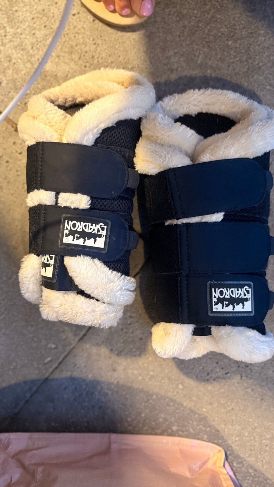 Eskadron beenbeschermers 4x mesh bont maat full donkerblauw, Ophalen of Verzenden, Zo goed als nieuw, Dressuur
